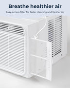 windmill 5,000 btu lite window air conditioner, cools, front angle view