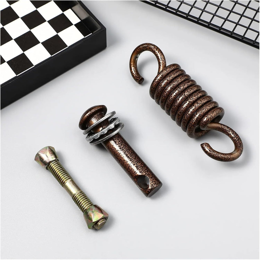 Hammock Chair Spring Hammock Hanging Kit Stainless Steel Spring Hook Replacement Accessories Heavy Duty Fixing Parts For Swing Chair Porch Egg