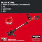 CRAFTSMAN V20 Cordless 20-Inch Hedge Trimmer & 13-Inch WEEDWACKER String Trimmer/Edger Bundle, Bare Tool Only