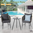 2 Packs Metal Mosaic Round Side Tables 13.4" Small Outdoor Patio Round Accent Coffee Tables Indoor Corner Stand for Small Spaces Weather-Resistant for Balcony, Porch Plant Stands Indoor