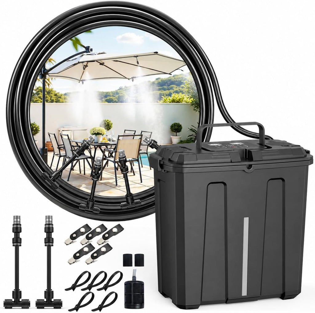ausic portable misting system, outdoor water misters for, main product view