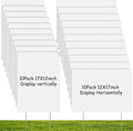 wesiti 20 pack blank yard signs with metal, main product view