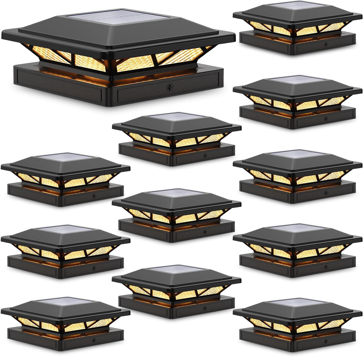 siedinlar solar post cap lights outdoor 2 modes, main product view