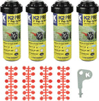 K Rain K2 Pro 3/4" Gear Drive Rotor 5" Pop-Up| 18' - 40' Spray Distance, 40° - 360° Arc Spray Pattern with Full-Circle Gear Driven Rotor | Includes Install Kit (4 Pack)