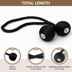 Hion Magnetic Curtain Tiebacks Black 6 Pack, Curtain Tiebacks Buckles Holdbacks Holders Hooks Clip for Home Bedroom Office Decorative Thick or Thin Curtain