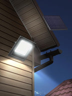 Solar Lights Outdoor 6500K Cool White Solar Flood Lights, Waterproof Dusk to Dawn Solar Powered Security Spot Lights for Porch Patio Yard Garage 1 Pack