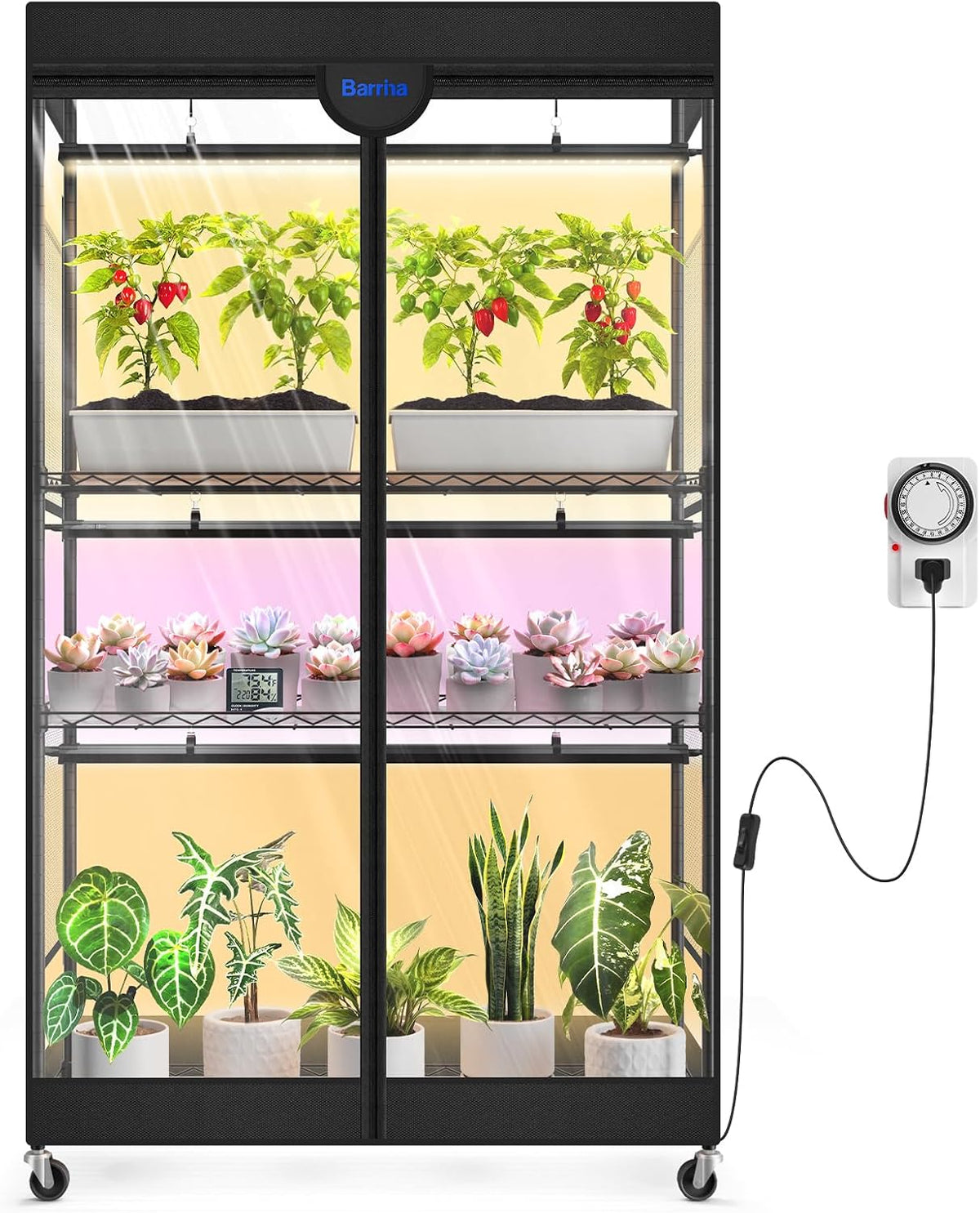 barrina lp900 indoor greenhouse with 3 full spectrum, main product view
