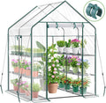 ohuhu plastic greenhouse for outdoors: portable walk in, main product view