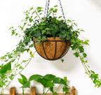 hehimhis 2PCS 20inch Coco Liner Hanging Basket Replcement, 100% Natural Round Coconut Coco Fiber Planter Basket Liners for Hanging Basket Bird Nest