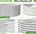 4 Pack 2x2FT Round Raised Beds for Gardening, Corrugated Galvanized Steel Raised Garden Bed, Outdoor Metal Above Ground Garden Bed for Vegetables and Flowers-2x2FTx10Inch