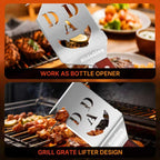 BBQ Accessories Gifts for Dad, 7 in 1 Grill Spatula,Funny Christmas White Elephant Stocking Stuffer Gifts for Men Husband