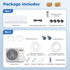 costway 12000 btu mini split air conditioner &, view 9