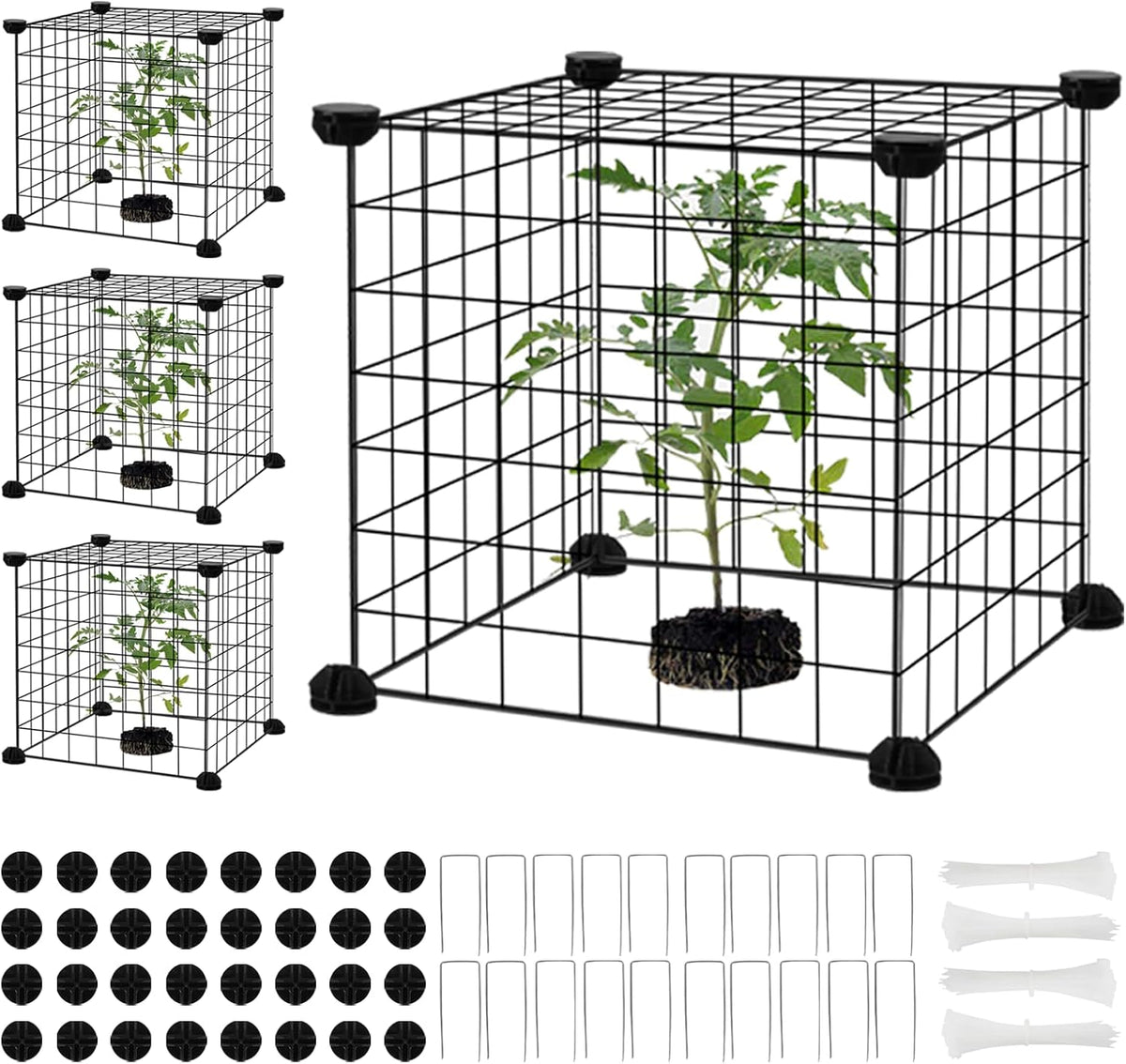 dyaus 4 packs plant protectors from animals, plant, main product view