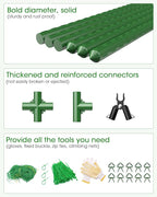 2 Pack Cucumber Trellis, Garden Trellis for Climbing Plants Outdoor, A-Frame Cucumber Trellis for Raised Bed, Plant Grow Support for Tomato, Squash, Vegetable, Flower(33"x47"x2Pcs)