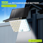 184 LED Solar Lights Outdoor, Waterproof Solar Motion Sensor Flood Lights Outside with 3 Modes Adjustable, Auto On/Off, 20Ft Cable for Porch, Patio, Garden, Garage,Yard