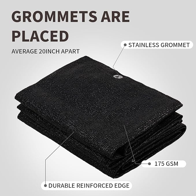 LOVE STORY Custom Size 2'6''x6' Black Balcony Privacy Screen,UV Block Privacy Fence Screen,90% Shield for Outdoor Pool Garden Apartment Railing
