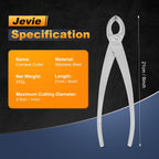 8 inch Concave Cutter, Stainless Steel Cutter for Bonsai & Gardening Pruning, Supplied By Jevie (Diagonal)