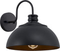 exterior lighting fixtures,13" matt black gooseneck barn lights, main product view