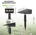 Solar Spot Lights Outdoor, Solar Landscape Spotlights Waterproof Adjustable Light House Lights Spot Light for Yard (4)