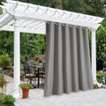 NICETOWN Blackout Bedroom Curtain for Patio Room Darkning, Rustproof Grommet Blackout Vertical Blind, Sunlight Blocking Gazebo Curtain for Front Patio/Hall, Slate Grey, 1 Piece, 84" Wide, 120" Long