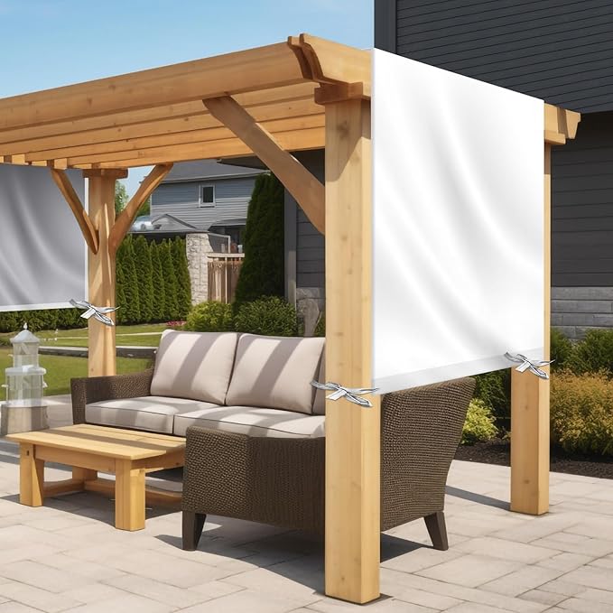 Universal Pergola Replacement Canopy Outdoor Canopy Shade Cover Waterproof Shade Top Cover for Outdoor Patio Porch Backyard(16 x 7 ft,Beige)