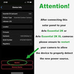 Solar Panel for Arlo Essential/XL Spotlight Cam (1st Gen), Essential 2K/2K XL (2nd Gen，3rd Gen), with 13FT Micro USB & Type-C Cables, 360° Adjustable Aluminum Mount, 2 Pack