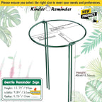 8 Pack Half Round Snake Plant Support Stakes Sets - Strong Plant Support and Cage, Durable Houseplant Stakes, Plant Support Ring for Indoor and Outdoor Plants, Such as Aloe, Peony, Hydrangea, ZZ