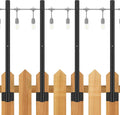 suchtale 4-pack string light poles, 2.8 ft fence, main product view