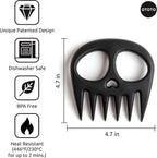 OTOTO New Meat Muncher Meat Claws - Meat Shredder Claws, BBQ Accessories, Grilling Gifts for Men, Halloween Goth Accessories, Spooky Skull Shredder for Goth Kitchen, Heat Resistant Claws (Black)