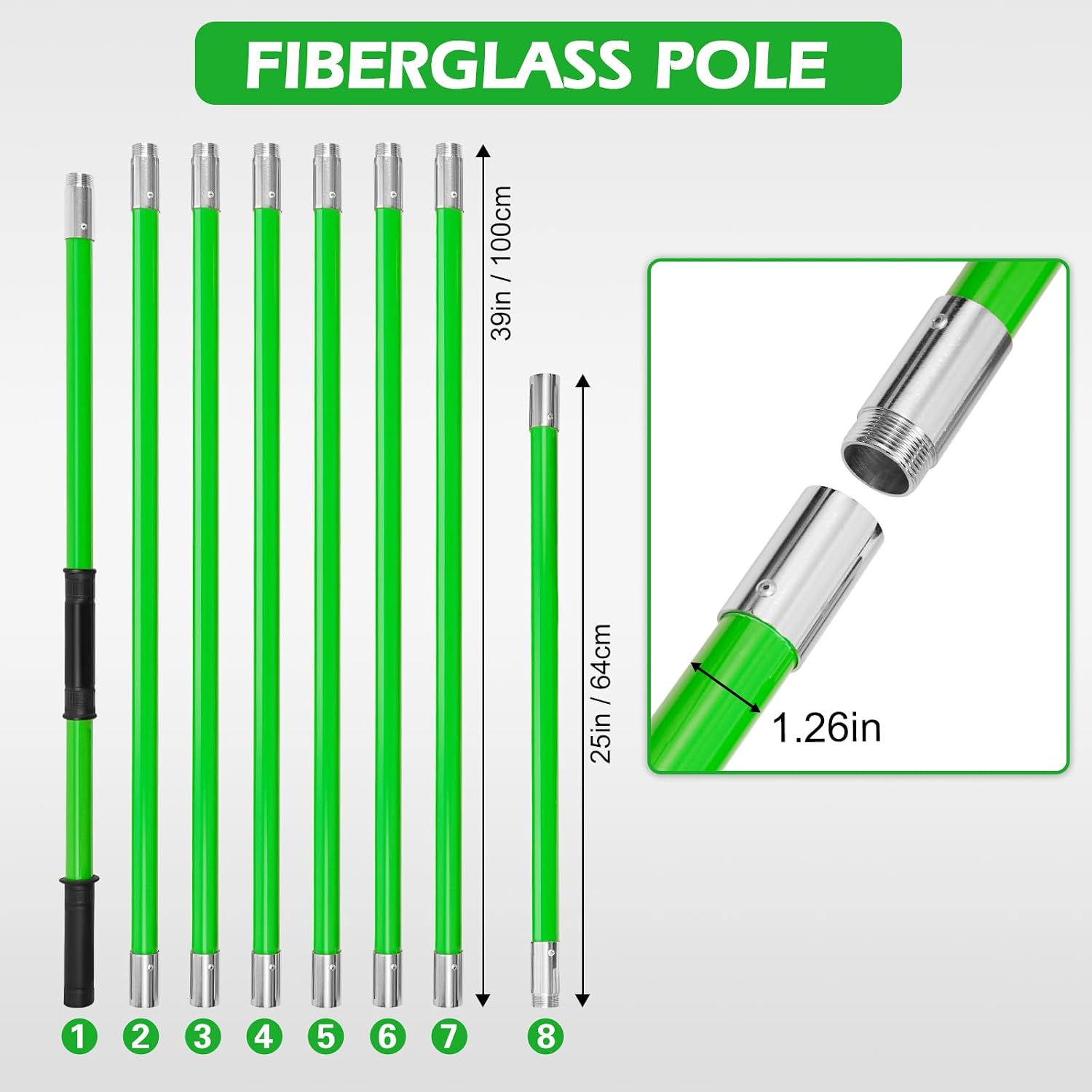 Manual Pole Saw, 27 Ft Tree Pruner | Extendable, Spare Blade, for Backyard and Garden Pruning Palms and Shrubs
