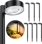 8 Pack Solar Pathway Lights Outdoor, Up to 12Hrs Solar Light | Larger Focused Spot Lens, Waterproof Solar Light for Garden, Walkways, Landscape Path