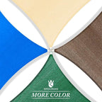 Royal Shade 10' x 20' Beige Rectangle Sun Shade Sail Canopy Outdoor Patio Fabric Screen Awning RTAPR1020 - UPF50+ 95% UV Blockage, Heavy Duty, Water & Air Permeable (We Make Custom Size)