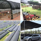 QLOFEI Shade Cloth for Patio, 80-90% Sunblock Shade Sails for Garden Pergola Outdoor, Sun Protection Screen with Grommets, Easier to Hang Neting Covers for Kennel Chicken Coop Lawn, 20x40 FT