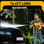 1100 psi cordless car washer,portable battery powered cleaning, front angle view