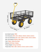 vevor heavy duty steel garden cart 900 lbs on a desk or shelf