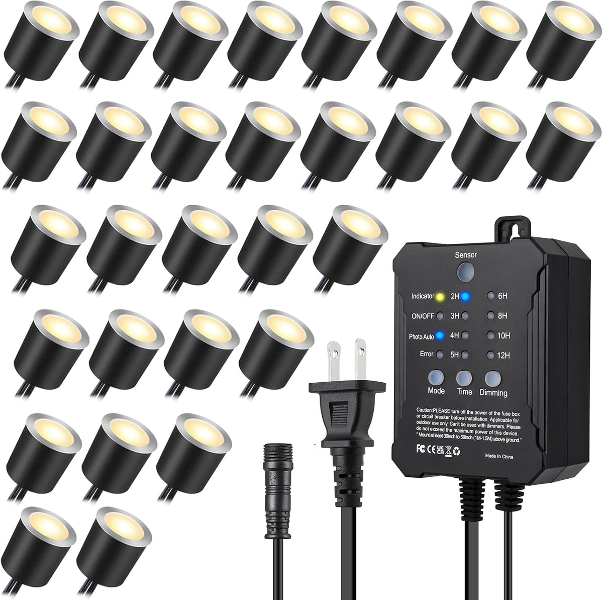 smy lighting dimmable led deck lights with timer, main product view