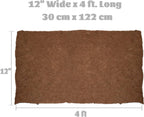 MIOHNAN Natural Coco Coir Fiber Liner Roll Sheet, Coconut Fiber Pad, Coconut Husk Liners Mat for Planters Baskets, DIY Moss Pole - 12x48 inch