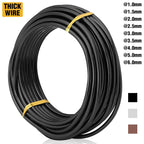 Black-4.0-Anodized Aluminum Bonsai Training Wire 250g Large Roll,Many Size to Choose,KSVZS Bendable Metal Wire for Crafts,Sculpting,Armature and Daily Use,Necessities for Family