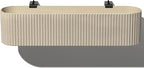 Veradek Demi Series Railing Planter - Hanging Planter Box for Windowsill/Balcony | Plastic-Stone Composite w/Railing Bracket | Modern Décor for Flowers