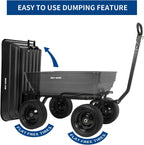 bilt hard 7 cu ft poly garden dump showing dimensions