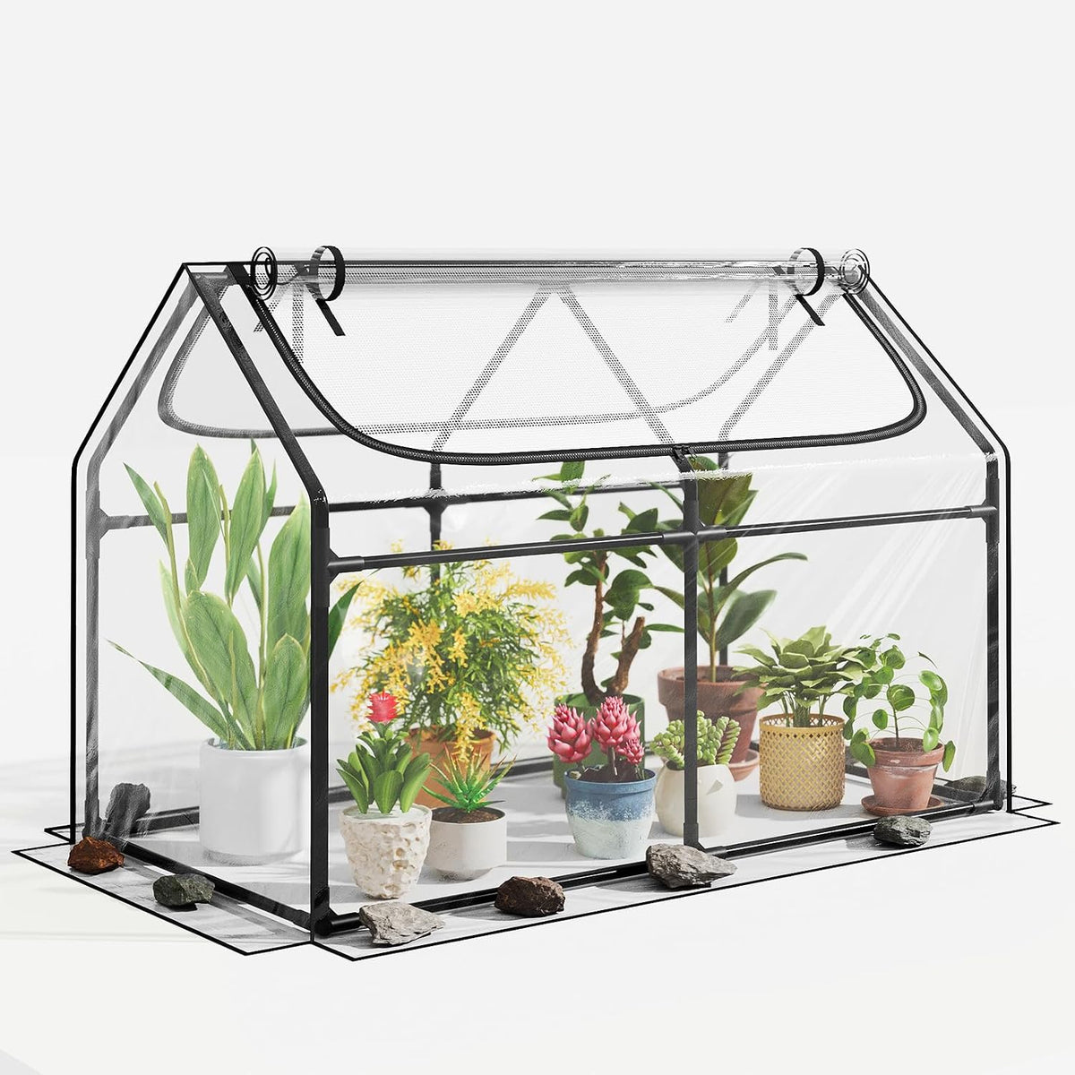 superlele 4x2x3ft mini greenhouse with 2 large zipper, main product view