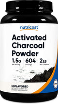 nutricost activated charcoal powder 2lbs, food grade powder, main product view