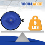 Buzzlett Weighted Sand Bag Boat Base for Bird Deterrent Systems, 5 lbs | Compatible with Bird B Gone/Bird Barrier Long Legs Bird Deterrent, for Boats & Docks, Weatherproof Blue Canvas