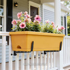 window box brackets, adjustable planter box brackets, heavy, close-up detail