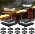 solar post cap lights 4x4, dual-color waterproof fence, main product view