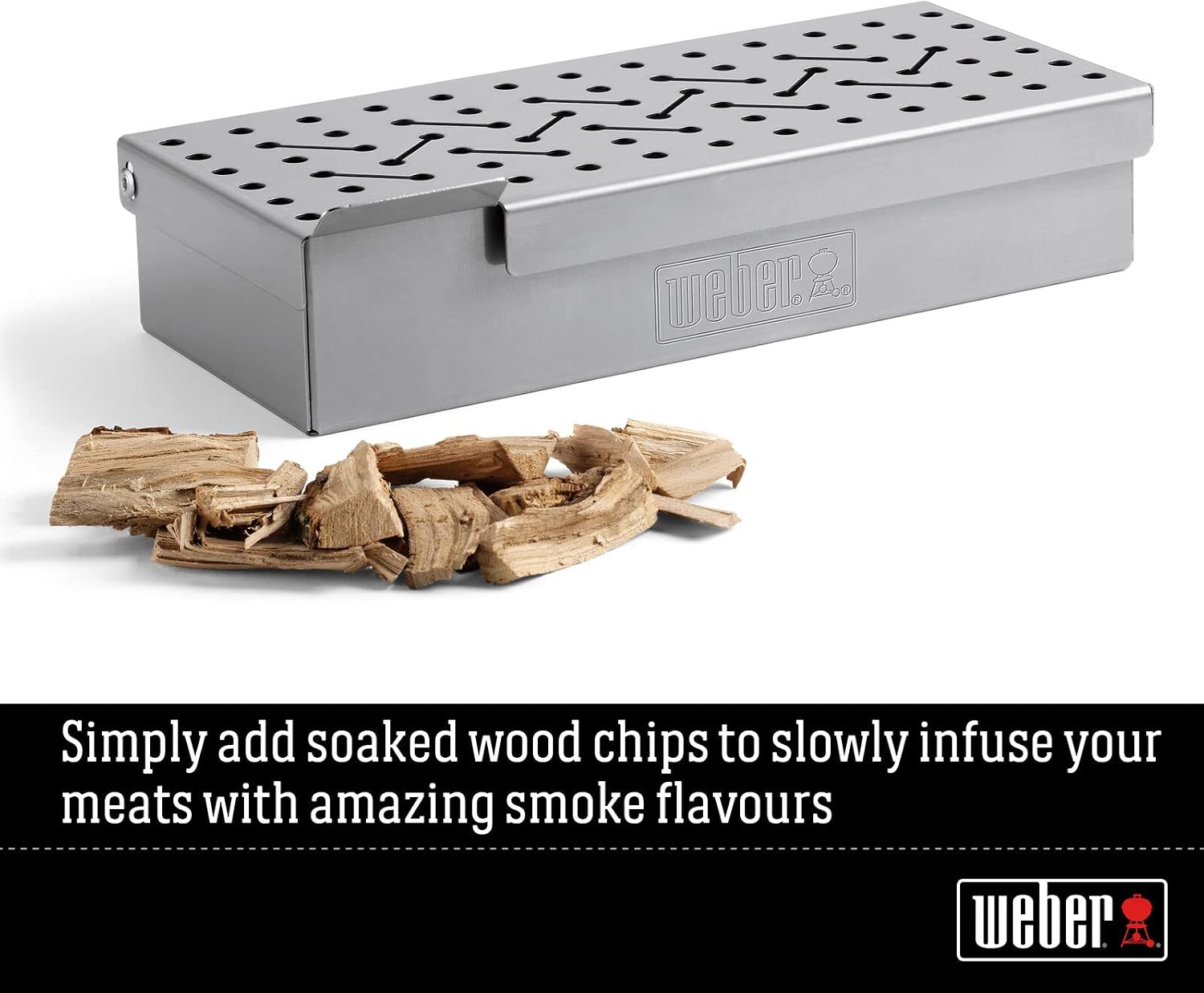 Weber® Premium Universal Smoker Box, Stainless Steel
