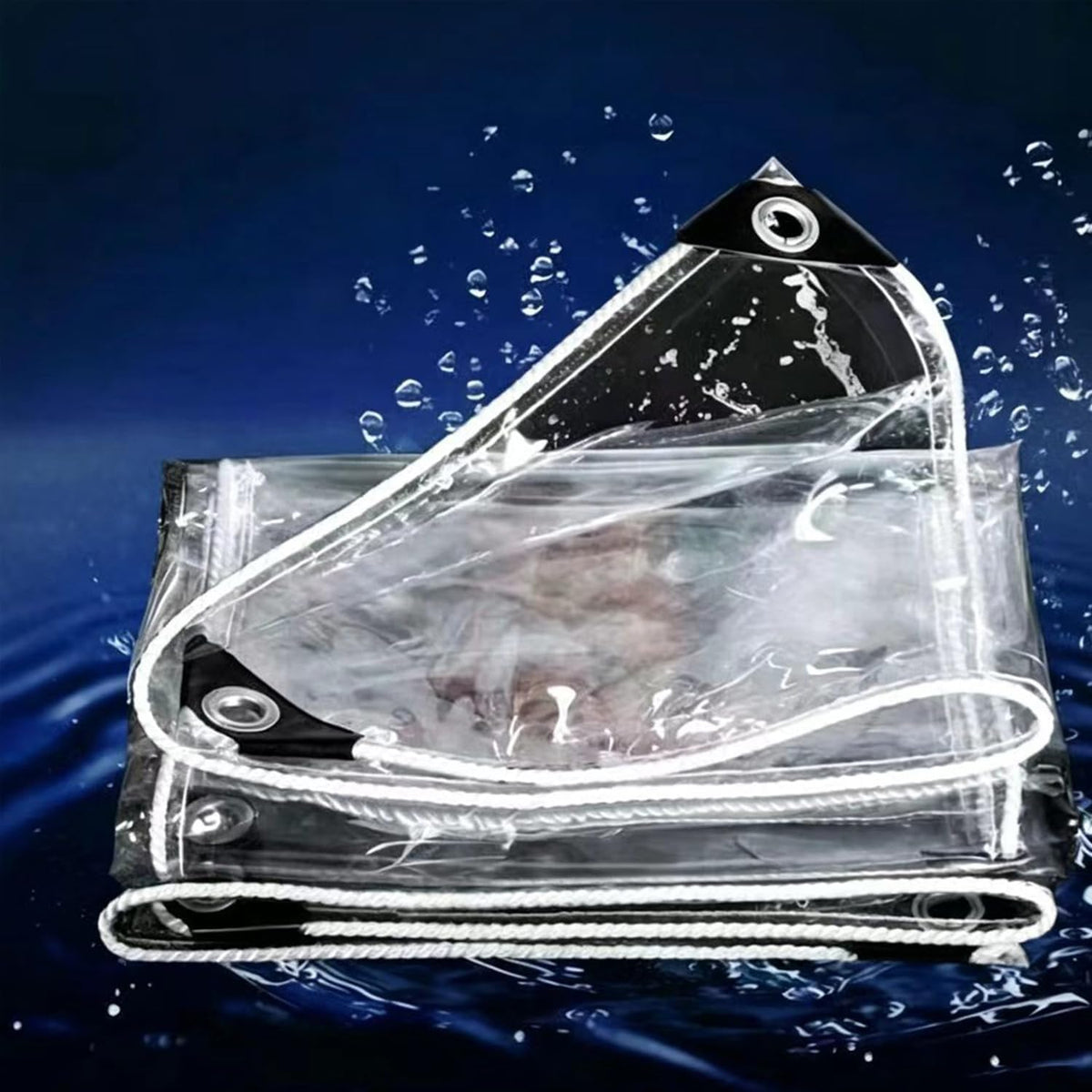 clear tarp(8*10ft(2.4*3m),clear tarps with grommets,vinyl patio enclosure, main product view