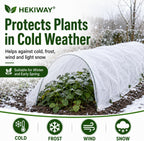 10 ft x 50 ft frost cloth, plant showing dimensions
