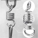 Hammock Chair Spring 2 Pcs 500KG/650KG Steel Hammock Spring Heavy Duty Extension Hook Punch Bag Hanger Swing Chair Garden Furniture Accessory(7mm)