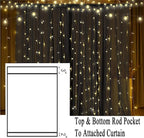 Extra Wide Outdoor Curtains Waterproof Black Voile Mesh Screen Lightweight Privacy Bug Netting for Patio Porch Balcony Pergola Terrace, W125 x L108 inch per Panel, 2 Panels